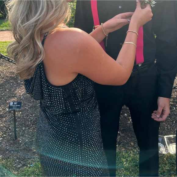 Oh Polly black homecoming dress with corset - Picture 4 of 7